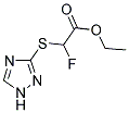 ETHYL 2-FLUORO-2-(1H-1,2,4-TRIAZOL-3-YLSULFANYL)ACETATE Struktur