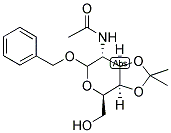 BENZYL 2-ACETAMIDO-2-DEOXY-3,4-O-ISOPROPYLIDENE-D-GALACTOPYRANOSIDE Struktur