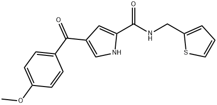 4-(4-METHOXYBENZOYL)-N-(2-THIENYLMETHYL)-1H-PYRROLE-2-CARBOXAMIDE Struktur