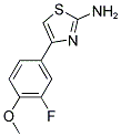 4-(3-FLUORO-4-METHOXY-PHENYL)-THIAZOL-2-YLAMINE Struktur