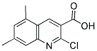 2-CHLORO-5,7-DIMETHYL-QUINOLINE-3-CARBOXYLIC ACID Struktur