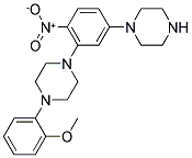 1-(2-METHOXYPHENYL)-4-[2-NITRO-5-(1-PIPERAZINYL)PHENYL]PIPERAZINE Struktur