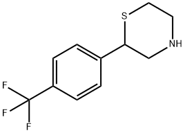 2-(4-TRIFLUOROMETHYL-PHENYL)-THIOMORPHOLINE Struktur