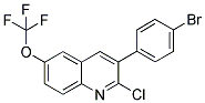 3-(4-BROMOPHENYL)-2-CHLORO-6-TRIFLUOROMETHOXYQUINOLINE Struktur