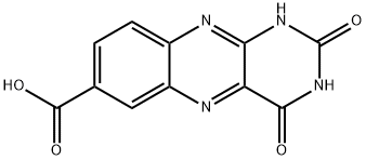 2,4-DIOXO-2,3,4,10-TETRAHYDROBENZO[G]PTERIDINE-7-CARBOXYLIC ACID Struktur