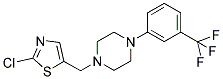 1-[(2-CHLORO-1,3-THIAZOL-5-YL)METHYL]-4-[3-(TRIFLUOROMETHYL)PHENYL]PIPERAZINE Struktur