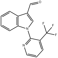 1-[3-(TRIFLUOROMETHYL)-2-PYRIDINYL]-1H-INDOLE-3-CARBALDEHYDE Struktur