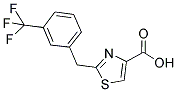 2-[3-(TRIFLUOROMETHYL)BENZYL]-1,3-THIAZOLE-4-CARBOXYLIC ACID Struktur