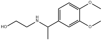 2-[1-(3,4-DIMETHOXY-PHENYL)-ETHYLAMINO]-ETHANOL Struktur