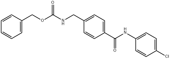 BENZYL N-(4-[(4-CHLOROANILINO)CARBONYL]BENZYL)CARBAMATE Struktur