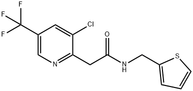 2-[3-CHLORO-5-(TRIFLUOROMETHYL)-2-PYRIDINYL]-N-(2-THIENYLMETHYL)ACETAMIDE Struktur