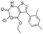 2-(2-CHLORO-ACETYLAMINO)-4-(2,4-DIMETHYL-PHENYL)-THIOPHENE-3-CARBOXYLIC ACID ETHYL ESTER Struktur