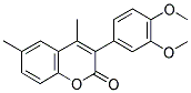 3(3',4'-DIMETHOXYPHENYL)-4,6-DIMETHYLCOUMARIN Struktur