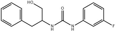 N-(1-BENZYL-2-HYDROXYETHYL)-N'-(3-FLUOROPHENYL)UREA Struktur