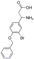 3-[4-(BENZYLOXY)-3-BROMOPHENYL]-BETA-ALANINE Struktur