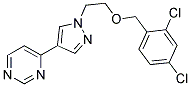 4-[1-(2-(2,4-DICHLOROBENZYLOXY)ETHYL)-(1H)-PYRAZOL-4-YL]PYRIMIDINE Struktur