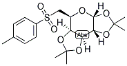 1,2:3,4-DI-O-ISOPROPYLIDENE-6-DEOXY-6-TOSYL-A-D-GALACTOPYRANOSE Struktur