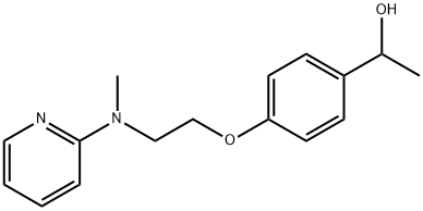 1-(4-(2-[METHYL(2-PYRIDINYL)AMINO]ETHOXY)PHENYL)-1-ETHANOL Struktur