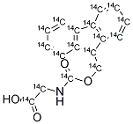 N-FMOC-GLYCINE, [14C(U)]- Struktur