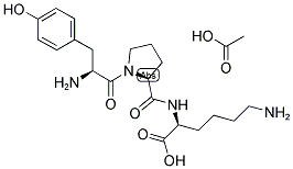 H-TYR-PRO-LYS-OH ACETATE SALT Struktur