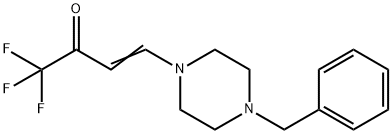 4-(4-BENZYL-PIPERAZIN-1-YL)-1,1,1-TRIFLUORO-BUT-3-EN-2-ONE Struktur