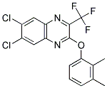 6,7-DICHLORO-2-(2,3-DIMETHYLPHENOXY)-3-(TRIFLUOROMETHYL)QUINOXALINE Struktur