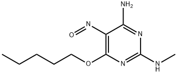 N-[4-AMINO-5-NITROSO-6-(PENTYLOXY)PYRIMIDIN-2-YL]-N-METHYLAMINE Struktur