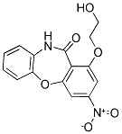 1-(2-HYDROXYETHOXY)-3-NITRODIBENZO[B,F][1,4]OXAZEPIN-11(10H)-ONE Struktur