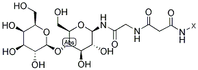 ALBUMIN, BOVINE-BETA-LACTOSYL-1-N-GLYCYL-MALONYL Struktur