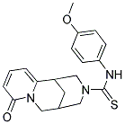 N-(4-METHOXYPHENYL)-6-OXO-7,11-DIAZATRICYCLO[7.3.1.0~2,7~]TRIDECA-2,4-DIENE-11-CARBOTHIOAMIDE Struktur