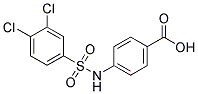 4-(3,4-DICHLORO-BENZENESULFONYLAMINO)-BENZOIC ACID Struktur