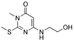 6-[(2-HYDROXYETHYL)AMINO]-3-METHYL-2-(METHYLSULFANYL)PYRIMIDIN-4(3H)-ONE Struktur