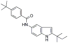 4-TERT-BUTYL-N-[2-(1,1-DIMETHYLPROPYL)-1H-INDOL-5-YL]BENZAMIDE Struktur