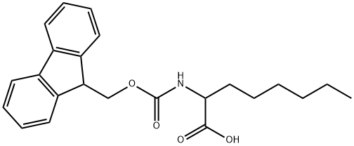 FMOC-2-AMINOOCTANOIC ACID Struktur