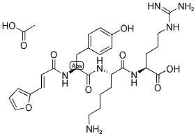 3-(2-FURYL)ACRYLOYL-TYR-LYS-ARG-OH ACETATE SALT Struktur