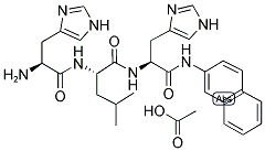 H-HIS-LEU-HIS-BETA-NA ACETATE SALT Struktur