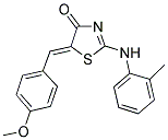 (5Z)-5-(4-METHOXYBENZYLIDENE)-2-[(2-METHYLPHENYL)AMINO]-1,3-THIAZOL-4(5H)-ONE Struktur