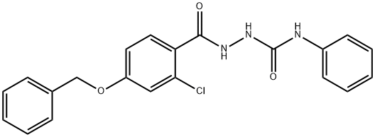 2-[4-(BENZYLOXY)-2-CHLOROBENZOYL]-N-PHENYL-1-HYDRAZINECARBOXAMIDE Struktur