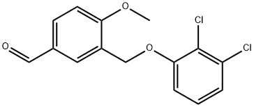 3-(2,3-DICHLORO-PHENOXYMETHYL)-4-METHOXY-BENZALDEHYDE Struktur