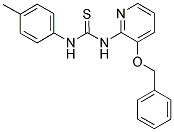 ((4-METHYLPHENYL)AMINO)((3-(PHENYLMETHOXY)(2-PYRIDYL))AMINO)METHANE-1-THIONE Struktur