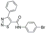 N-(4-BROMOPHENYL)-4-PHENYL-1,2,3-THIADIAZOLE-5-CARBOXAMIDE Struktur