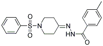 4-METHYL-N'-[1-(PHENYLSULFONYL)-4-PIPERIDINYLIDENE]BENZENECARBOHYDRAZIDE Struktur