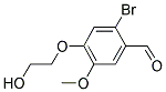 2-BROMO-4-(2-HYDROXYETHOXY)-5-METHOXYBENZALDEHYDE Struktur