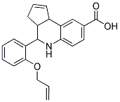 4-[2-(ALLYLOXY)PHENYL]-3A,4,5,9B-TETRAHYDRO-3H-CYCLOPENTA [C]QUINOLINE-8-CARBOXYLIC ACID Struktur