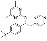 2-[1-(4-TERT-BUTYLPHENYL)-2-(PYRIMIDIN-4-YL)ETHOXY]-4,6-DIMETHYLPYRIMIDINE Struktur