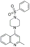 2-METHYL-4-[4-(PHENYLSULFONYL)PIPERAZIN-1-YL]QUINOLINE Struktur