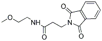 3-(1,3-DIOXO-1,3-DIHYDRO-ISOINDOL-2-YL)-N-(2-METHOXY-ETHYL)-PROPIONAMIDE Struktur