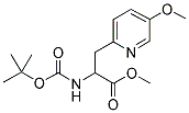 METHYL N-A-BOC-B-(3-METHOXY-6-PYRIDINYL) ALANINATE Struktur