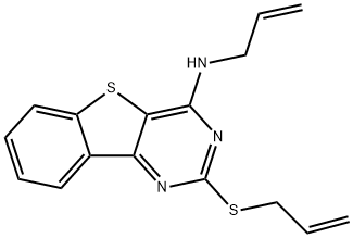 N-ALLYL-2-(ALLYLSULFANYL)[1]BENZOTHIENO[3,2-D]PYRIMIDIN-4-AMINE Struktur