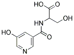 3-HYDROXY-2-[(5-HYDROXY-PYRIDINE-3-CARBONYL)-AMINO]-PROPIONIC ACID Struktur